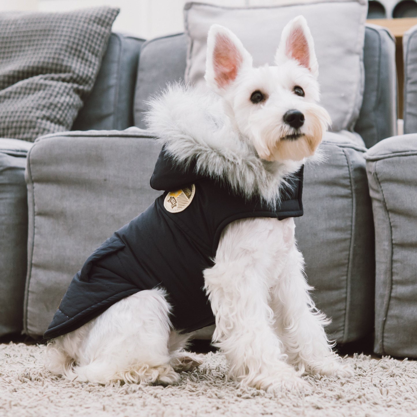 Touchdog 'Eskimo-Swag' Duck-Down Insulated Winter Dog Coat Parka
