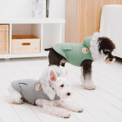 Touchdog 'Eskimo-Swag' Duck-Down Insulated Winter Dog Coat Parka