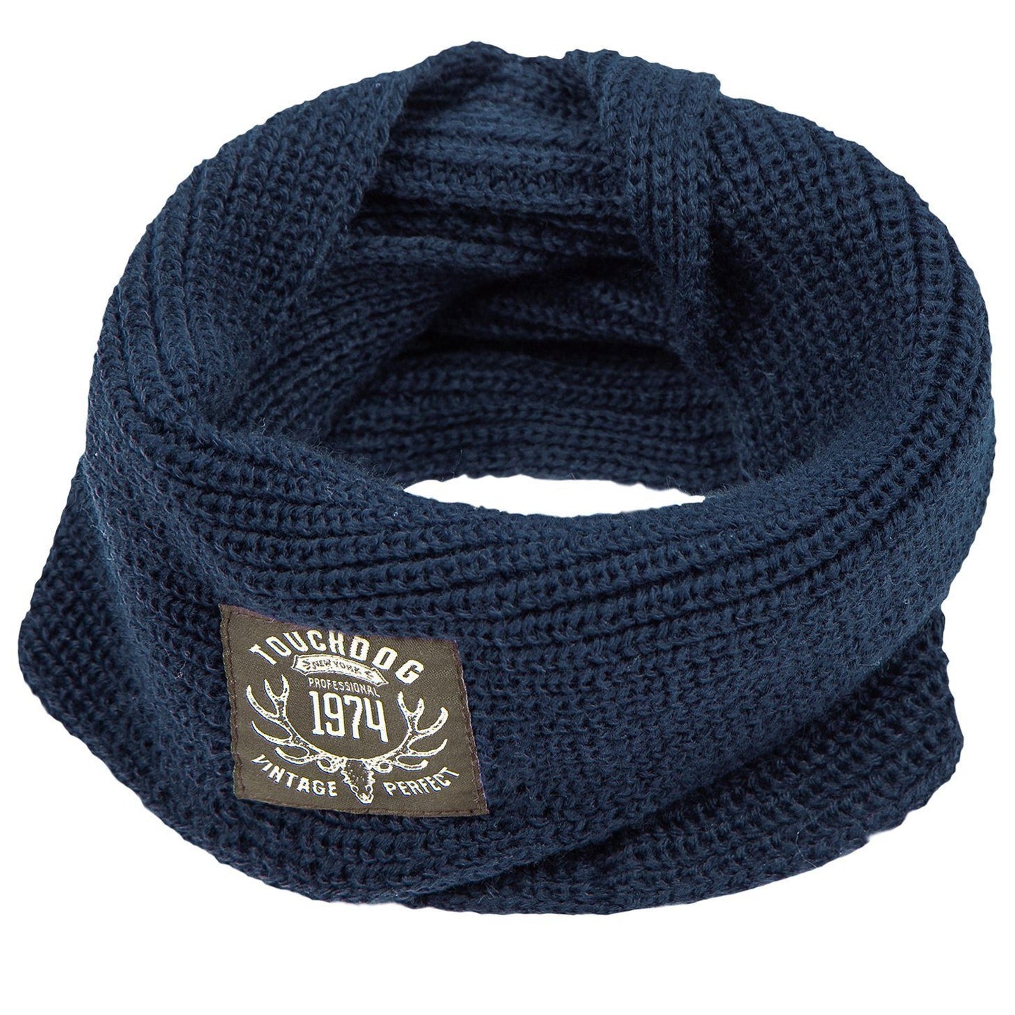 Touchdog Heavy Knitted Designer Fashion Winter Dog Scarf