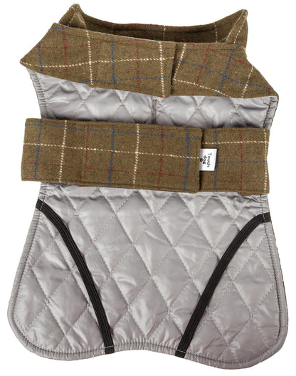 Touchdog ® 2-In-1 Windowpane Plaid Dog Jacket and Matching Reversible Dog Mat