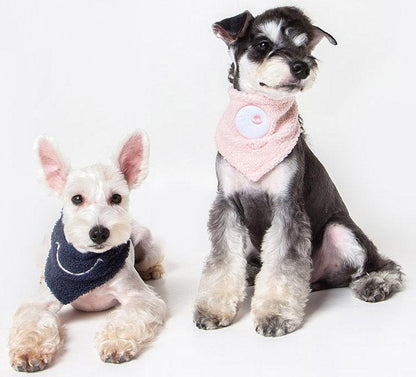 Touchdog ®'Dizzy-Eyed Cyclops' Cotton Hook-and-Loop Dog Bandana and Scarf