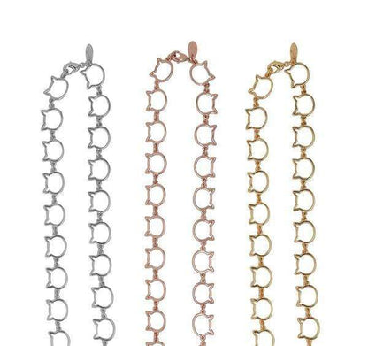 Cat Head Chain Link | Necklace