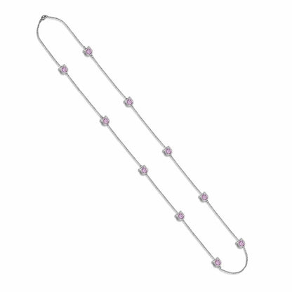 Crystal Cat Station Necklace