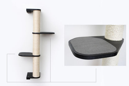 Wall Mounted Cat Climbing Pole - Sisal
